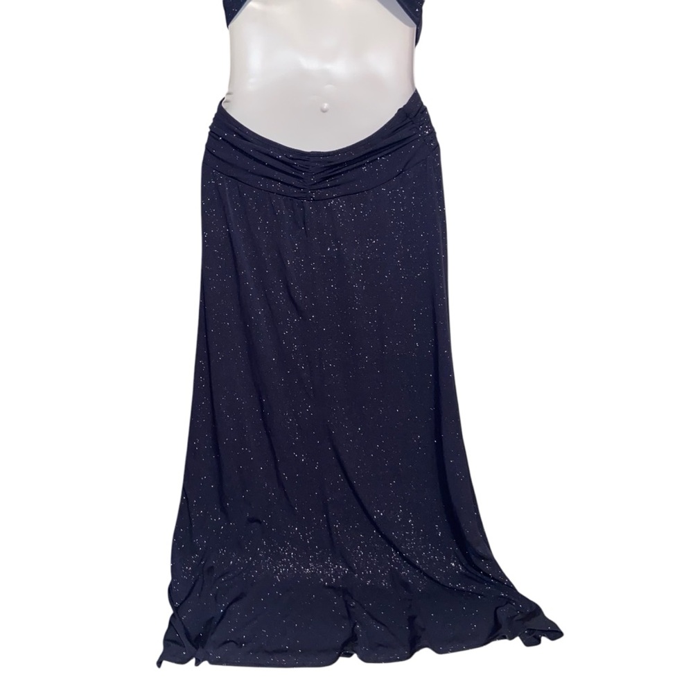 Vintage Jump Dress Womens Size 7/8 Wendye Chaitin Maxi Gown Prom Grunge 90s Y2K - Picture 7 of 15
